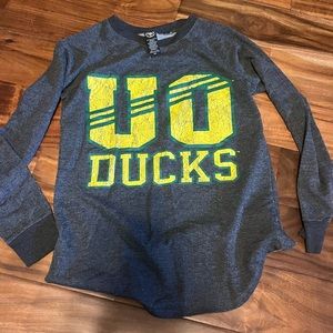 University‎ Oregon ducks long sleeve top size small (0360)
